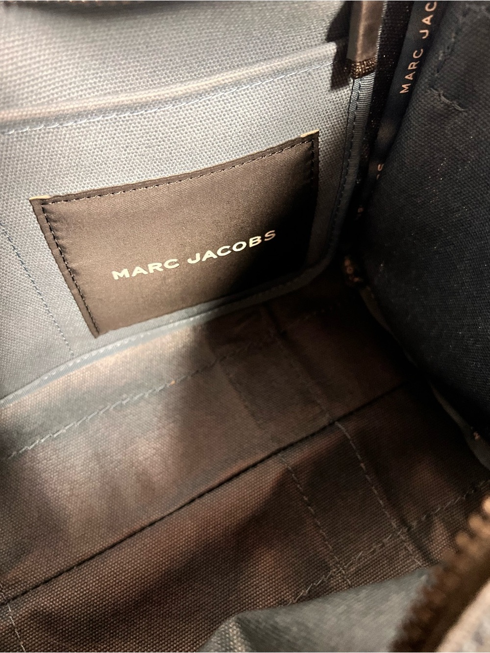 Marc Jacobs Slate Blue Canvas 'The Tote Bag' - Picture 12 of 15